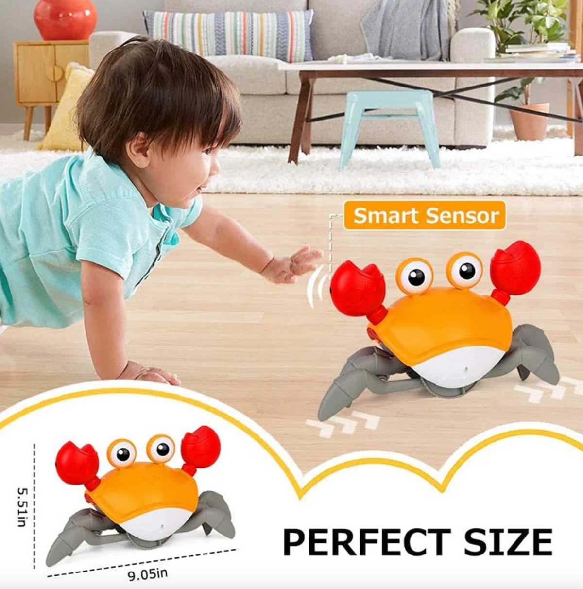 Crawling Crab Tummy Time Toy — FIETSAL