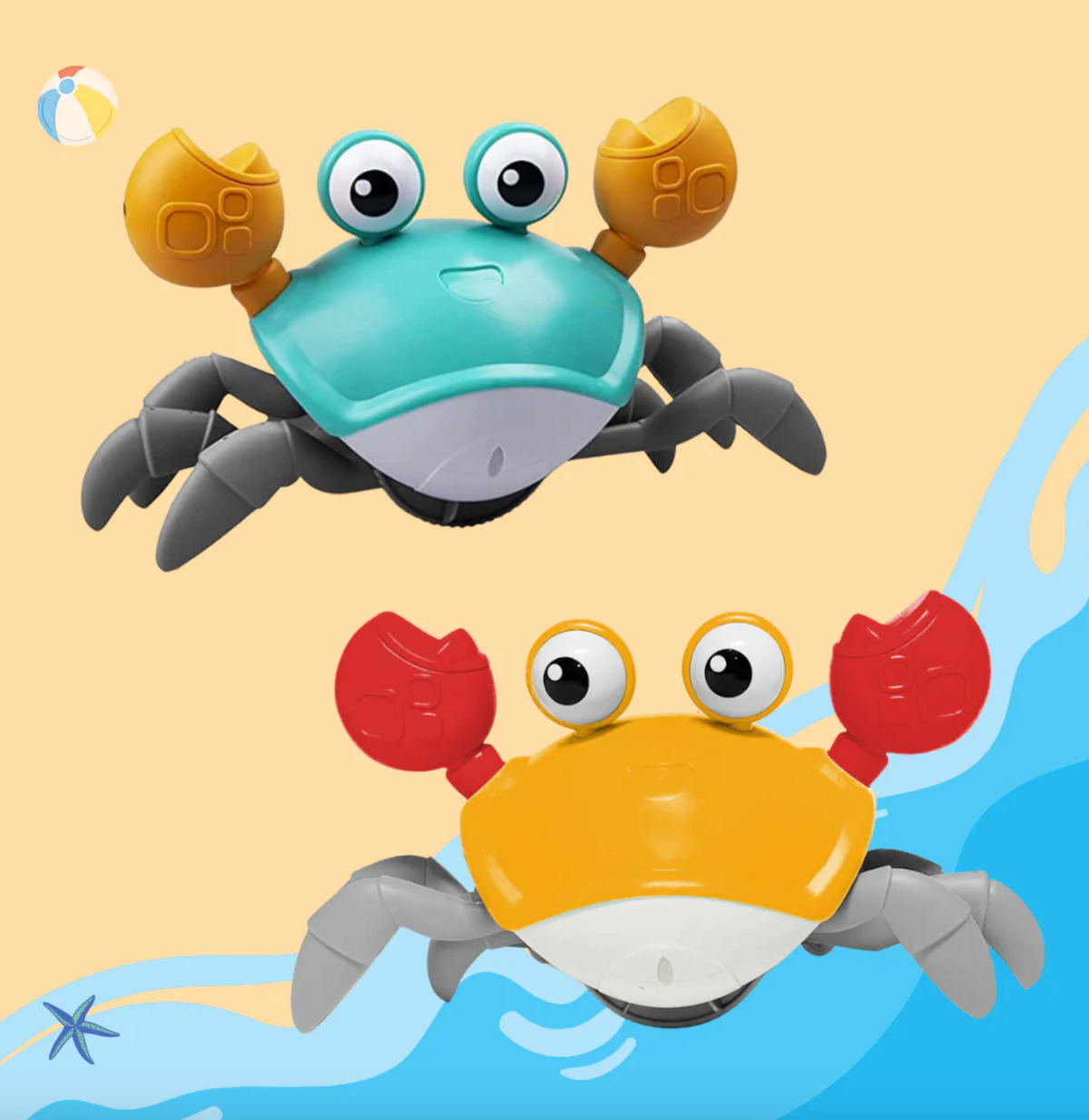 Crawling Crab Tummy Time Toy — FIETSAL